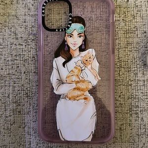 Casetify girl with a cat.